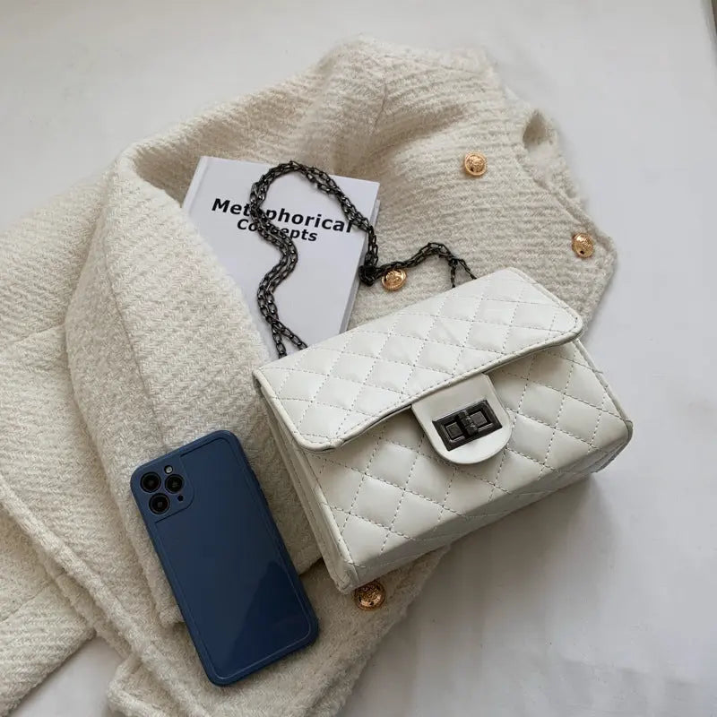 Bolso de hombro para mujer nuevo estilo coreano de moda temperamento cuadrado simple mensajero de un solo hombro bolso cuadrado pequeño textura eprolo