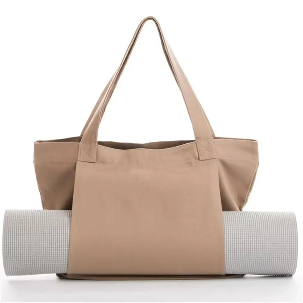 Bolsa de esterilla de yoga Pilates Bolso de lona Equipo de ejercicio al aire libre Bolsa de hombro de esterilla de yoga de viaje - Skinluminova
