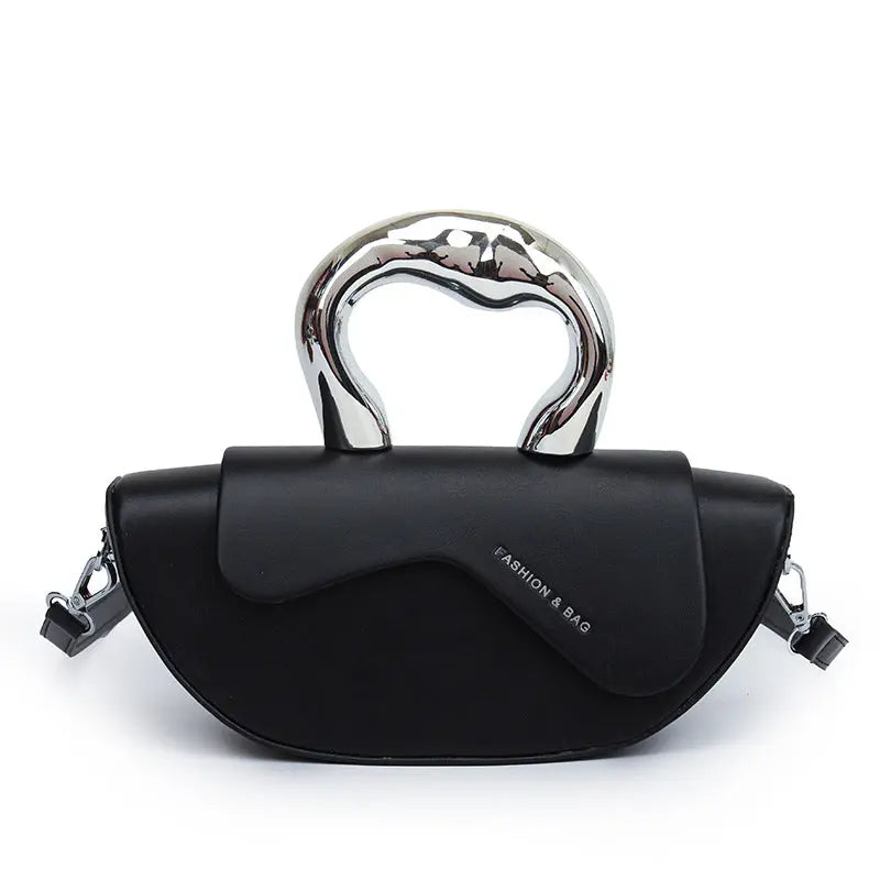 Bolso de axila con letras para desplazamientos de nicho francés, textura versátil de verano para mujer, bolso cruzado de un solo hombro con bola de masa eprolo