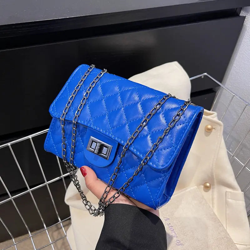 Bolso de hombro para mujer nuevo estilo coreano de moda temperamento cuadrado simple mensajero de un solo hombro bolso cuadrado pequeño textura eprolo