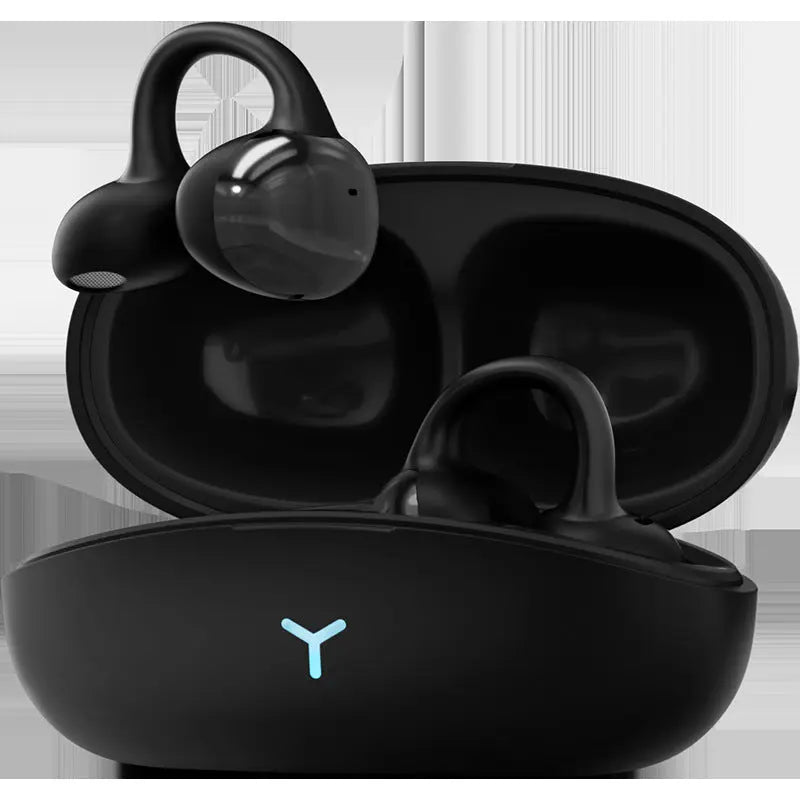 OWS Earclip Wireless Bluetooth Earphones with High Sound Quality, Long Range, Low Latency Noise Reduction, Gaming and Sports Earphones eprolo