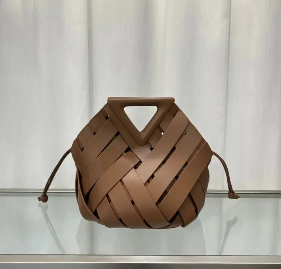 Gray Bolso bandolera triangular con hebilla magnética