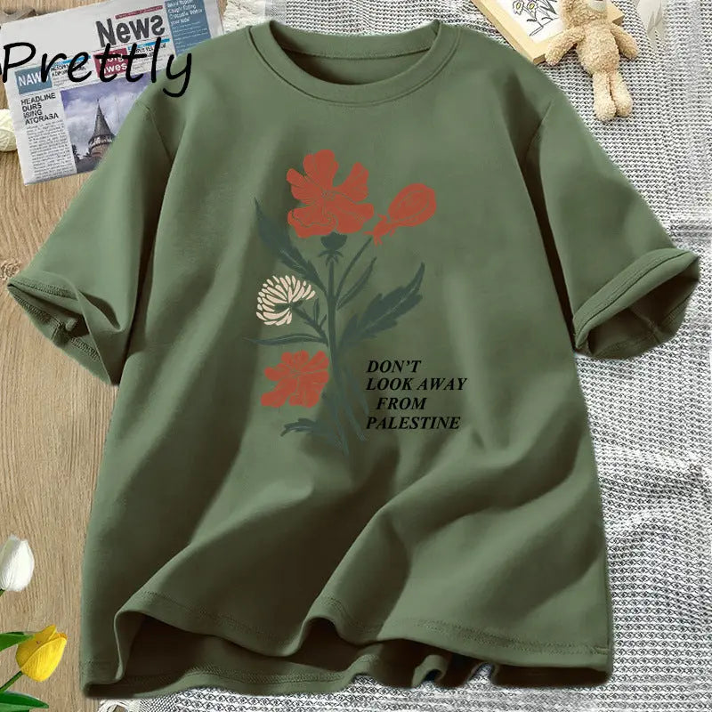 No apartes la vista de las camisetas con diseño de flores eprolo