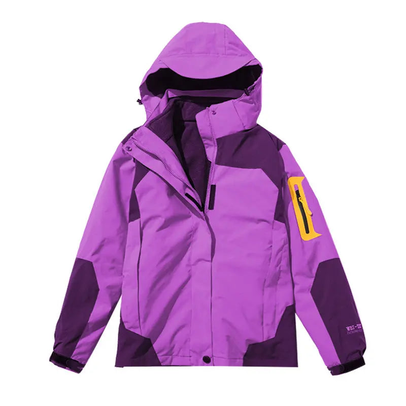 Traje de senderismo cálido de forro polar desmontable para otoño e invierno, tres en uno, para exteriores, de Stormtrooper, chaqueta resistente al viento y transpirable eprolo