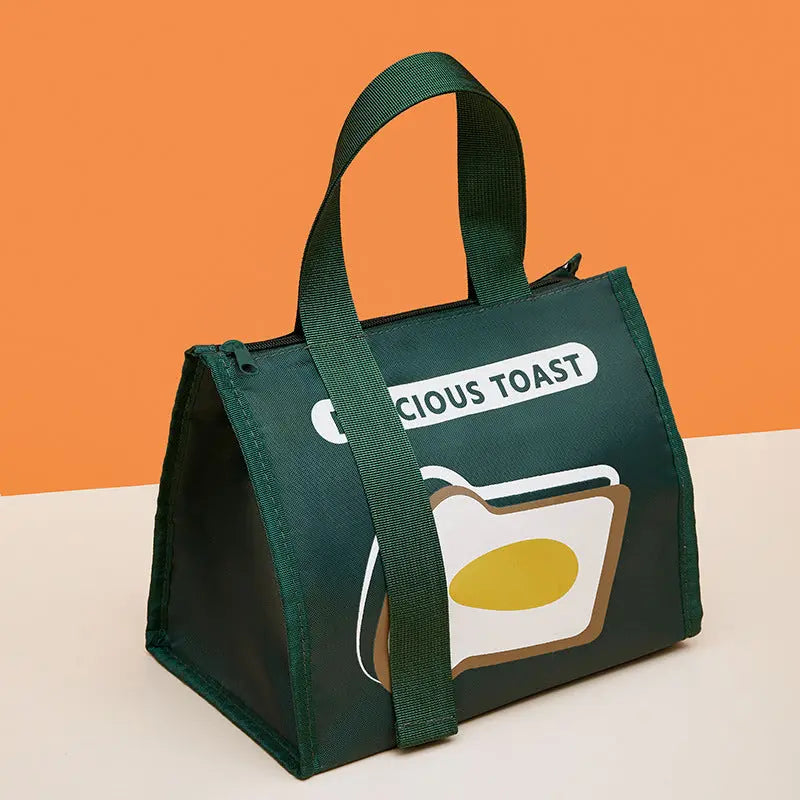 Bolsa de almuerzo portátil de gran capacidad, sencilla y a la moda, gruesa, impermeable, bolsa aislante eprolo