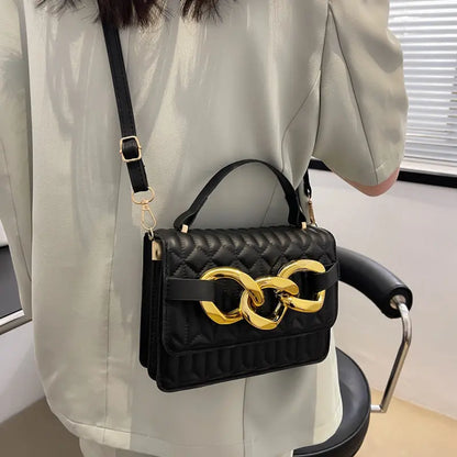 Bolso pequeño acanalado de estilo Hong Kong para mujeres Bolso de niña de verano Nuevo bolso de mensajero de moda Bolso cuadrado pequeño de hombro simple portátil eprolo