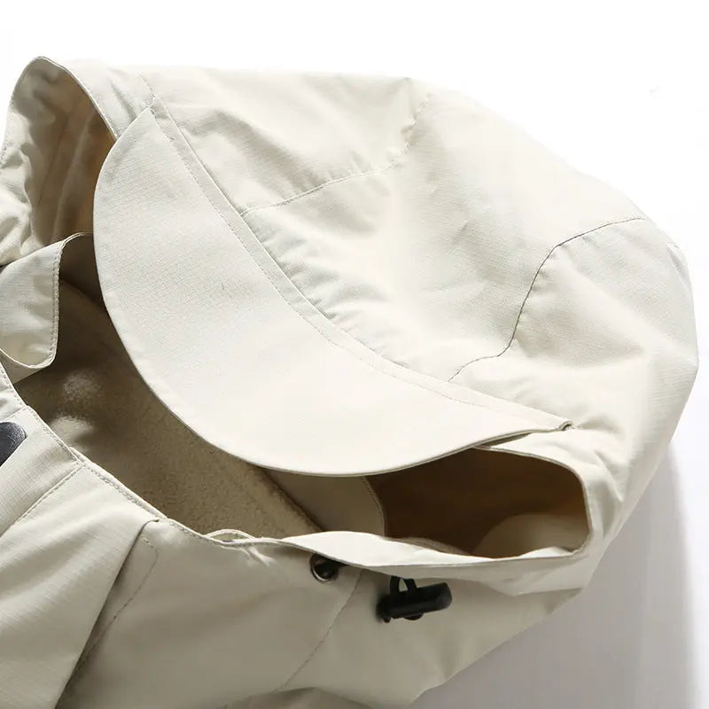 Traje de senderismo cálido de forro polar desmontable para otoño e invierno, tres en uno, para exteriores, de Stormtrooper, chaqueta resistente al viento y transpirable eprolo
