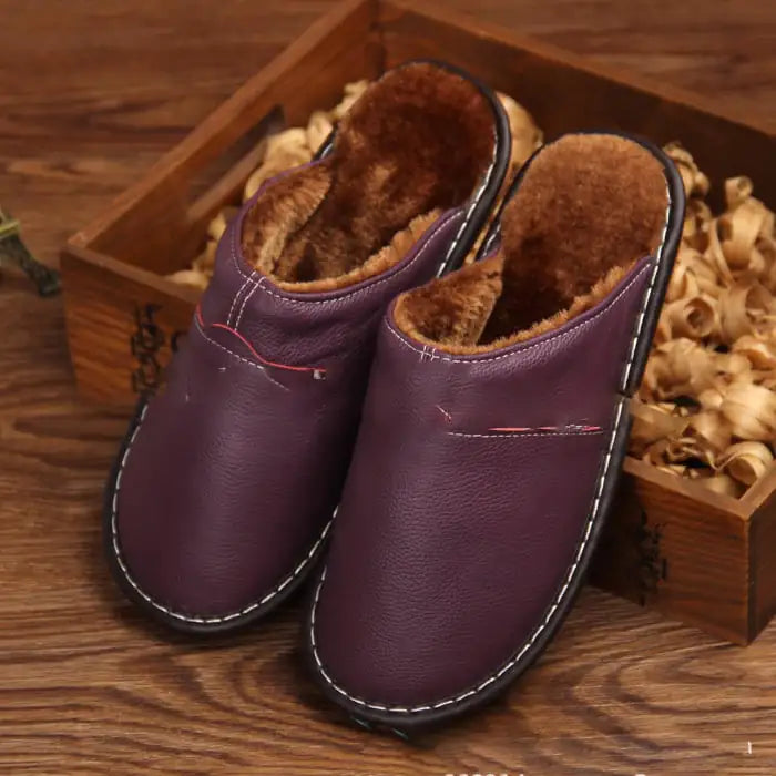 Pantuflas de algodón antideslizantes para uso doméstico Skinluminova