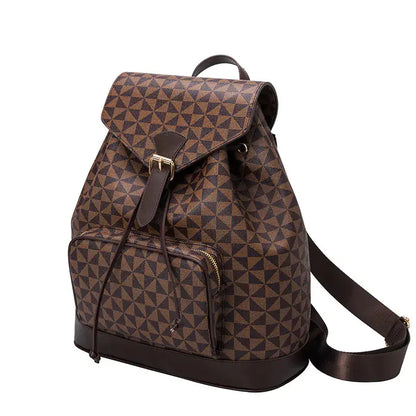 Mochila grande antirrobo de cuero para mujer Skinluminova