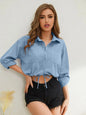 Camisa de manga larga con cuello de camisa eprolo