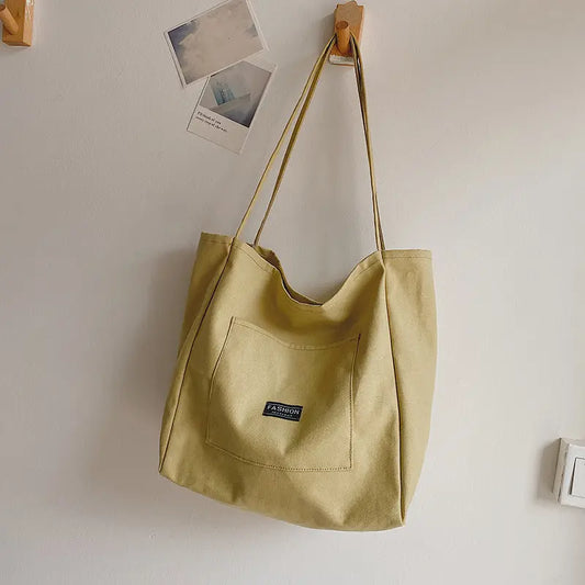 Casual Canvas Bag Women's Autumn And Winter New Trendy Fashion Tote Bag Wild Ins Large Capacity Shopping Bag eprolo