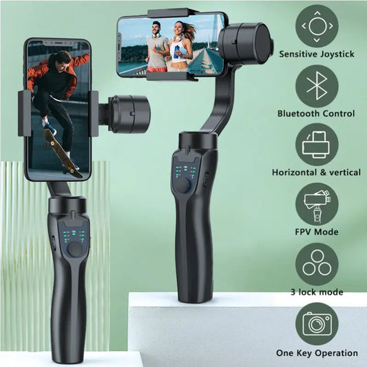 F8 mobile phone camera stabilizer handheld three-axis anti shake platform Tiktok live broadcast tripod short video camera stabilizer eprolo