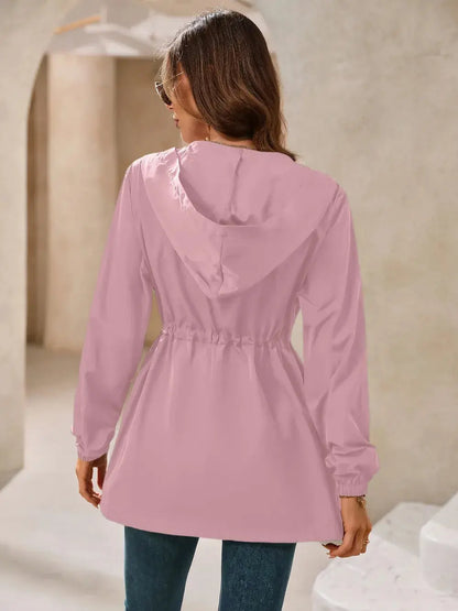 Cortavientos con capucha y manga larga impermeable para exteriores eprolo