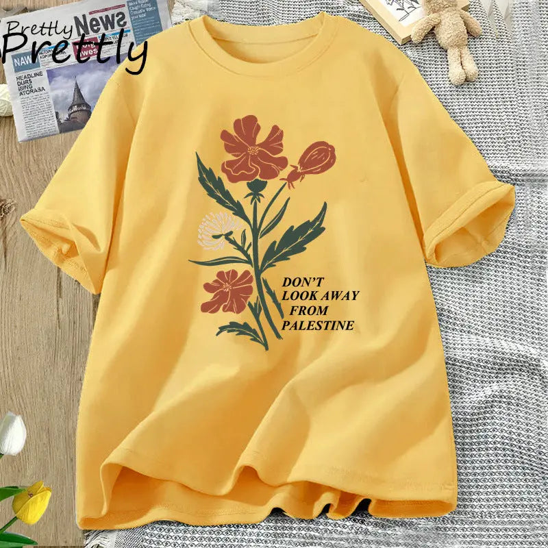 No apartes la vista de las camisetas con diseño de flores eprolo