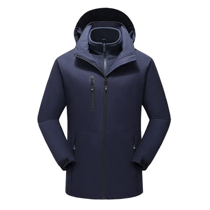 Forro polar tres en uno, chaqueta exterior con calefacción inteligente, traje calefactor de 15 zonas con control dual, ropa exterior, traje de senderismo, invierno eprolo