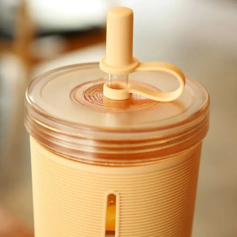 Vaso de plástico portátil de gran capacidad para estudiantes, de doble capa y para exteriores Skinluminova