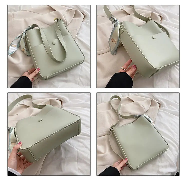 Nuevo bolso de hombro de moda, pequeño, fresco, de gran capacidad, para mujer, bolso de mano de PU, bolso de mensajero, bolso de tendencia urbana. eprolo