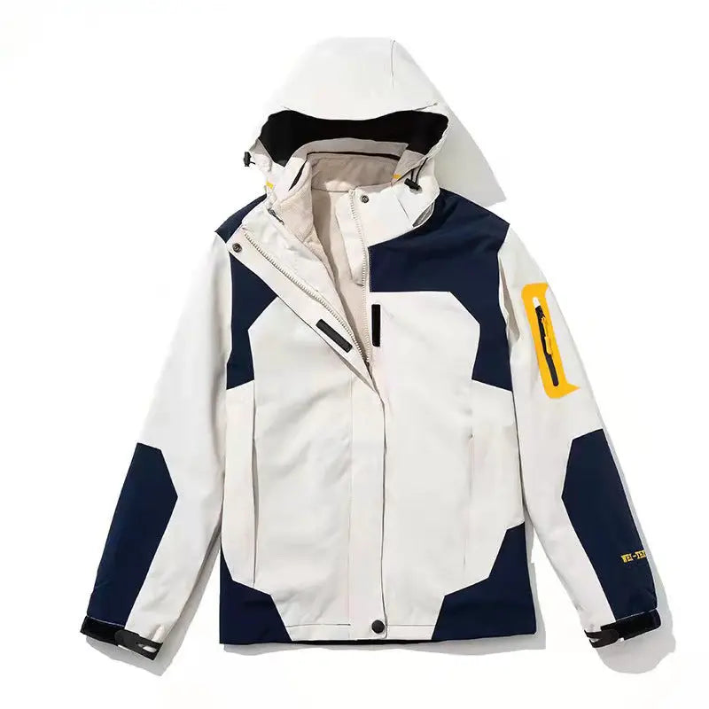 Traje de senderismo cálido de forro polar desmontable para otoño e invierno, tres en uno, para exteriores, de Stormtrooper, chaqueta resistente al viento y transpirable eprolo