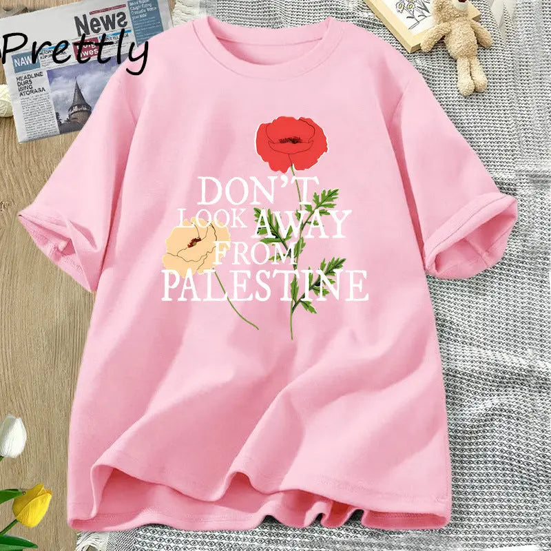 No apartes la vista de las camisetas con diseño de flores eprolo