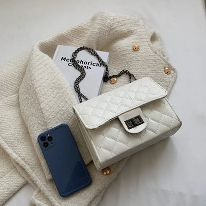 Bolso de hombro para mujer nuevo estilo coreano de moda temperamento cuadrado simple mensajero de un solo hombro bolso cuadrado pequeño textura eprolo