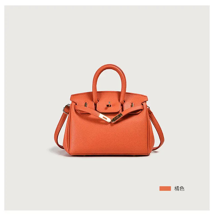 Bolsos de mano de cuero Pu para mujer, bolsos de mano veganos con asa superior, bolsos clásicos femeninos de lujo eprolo