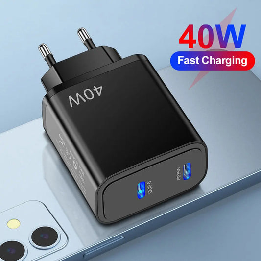 Fast charging mobile phone charging head dual PD Type-C mobile phone charger eprolo