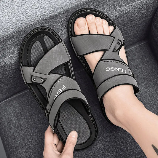 Zapatos de playa antideslizantes de suela blanda para hombre, versátiles y modernos para usar con sandalias. eprolo