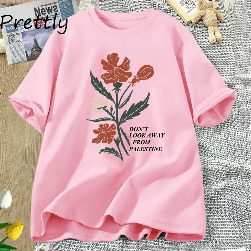 No apartes la vista de las camisetas con diseño de flores eprolo