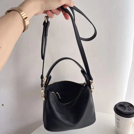 Bolsa de almuerzo de piel de vaca para mujer - Skinluminova