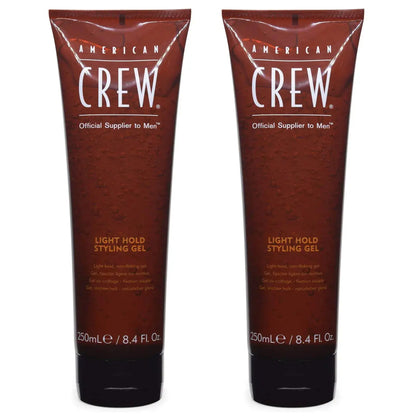 Gel fijador de fijación ligera clásico American Crew, 250 ml (paquete de 2) Skinluminova