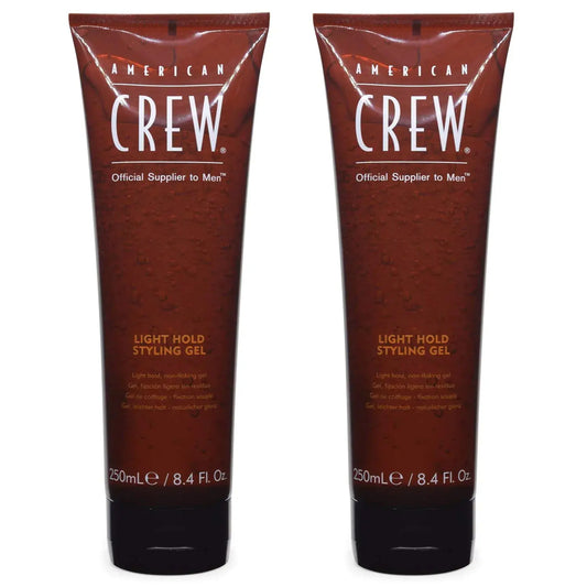 Gel fijador de fijación ligera clásico American Crew, 250 ml (paquete de 2) Skinluminova