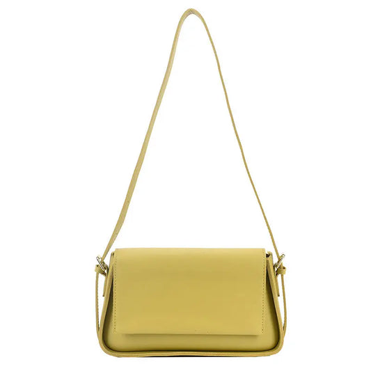 Bolso de hombro Bolso de mujer de moda Nuevo PU de color sólido Bolso cuadrado pequeño Bolso de mensajero de axila simple de moda eprolo