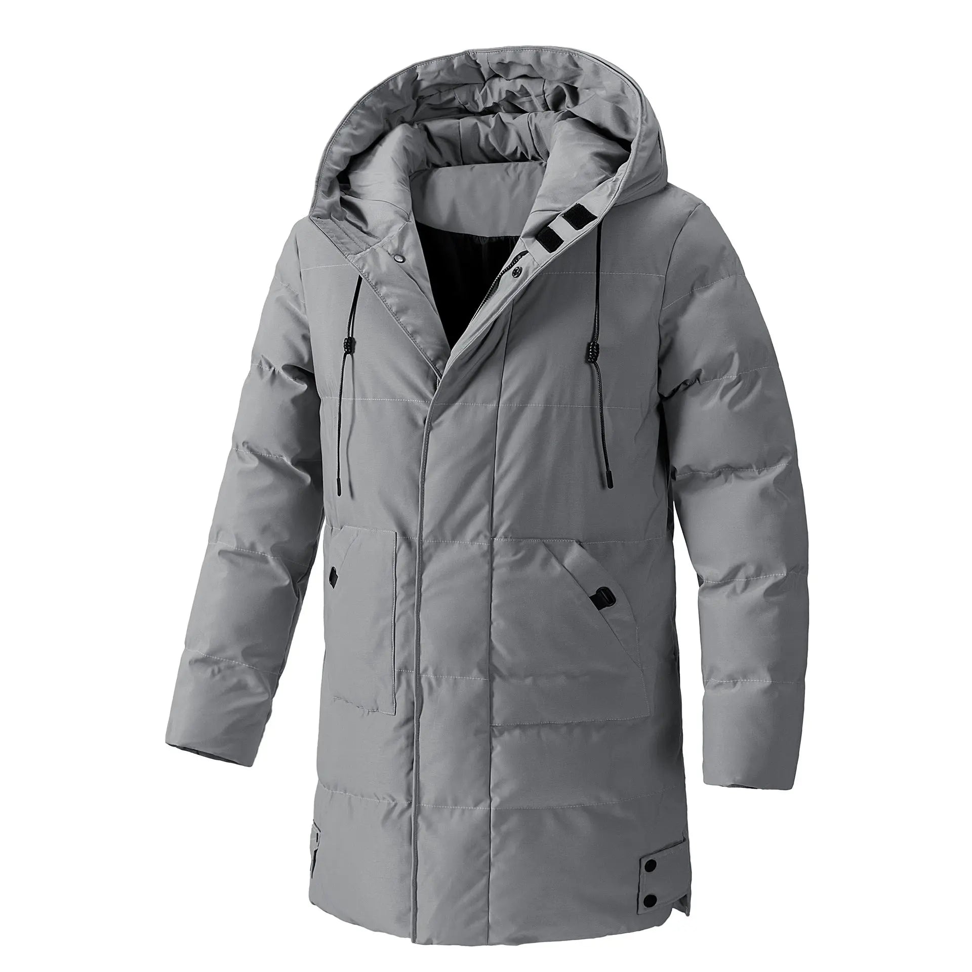 Chaqueta de algodón sencilla de invierno de talla grande para hombre, versión coreana, chaqueta de algodón cálida versátil de moda informal, de longitud media para hombre eprolo