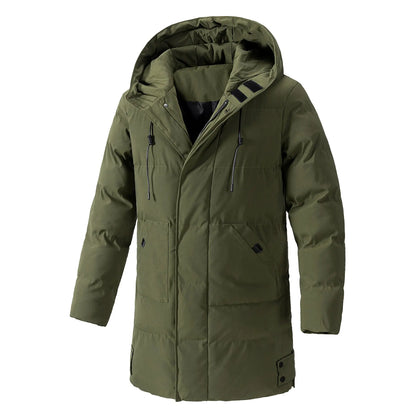 Chaqueta de algodón sencilla de invierno de talla grande para hombre, versión coreana, chaqueta de algodón cálida versátil de moda informal, de longitud media para hombre eprolo