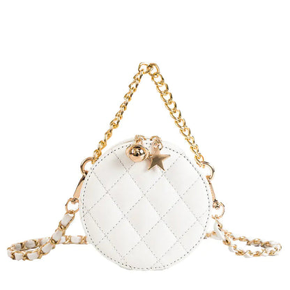 Bolso redondo de moda coreano correa de cadena Skinluminova
