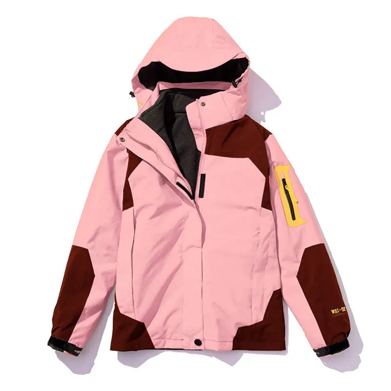 Traje de senderismo cálido de forro polar desmontable para otoño e invierno, tres en uno, para exteriores, de Stormtrooper, chaqueta resistente al viento y transpirable eprolo