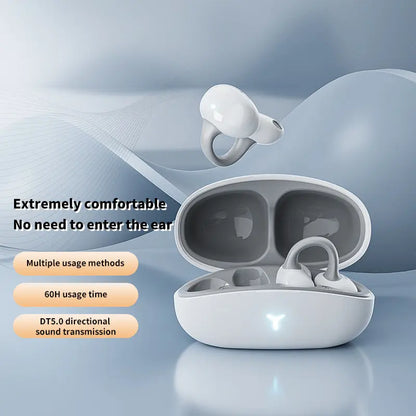 OWS Earclip Wireless Bluetooth Earphones with High Sound Quality, Long Range, Low Latency Noise Reduction, Gaming and Sports Earphones eprolo