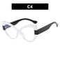 Color blocking cat eye flat lens ins internet celebrity same anti blue light personalized glasses frame TR90 glasses frame can be matched with myopia eprolo