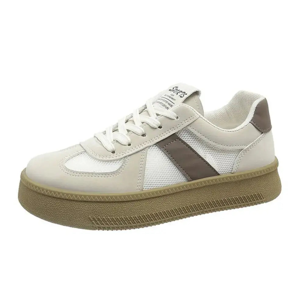 Zapatillas de plataforma con cordones de malla transpirable en contraste eprolo
