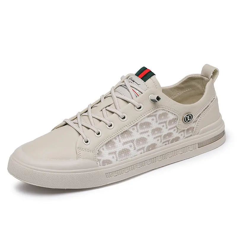 Zapatos deportivos casuales de estudiante de moda, zapatos de tabla exterior con cordones de corte bajo para hombres eprolo