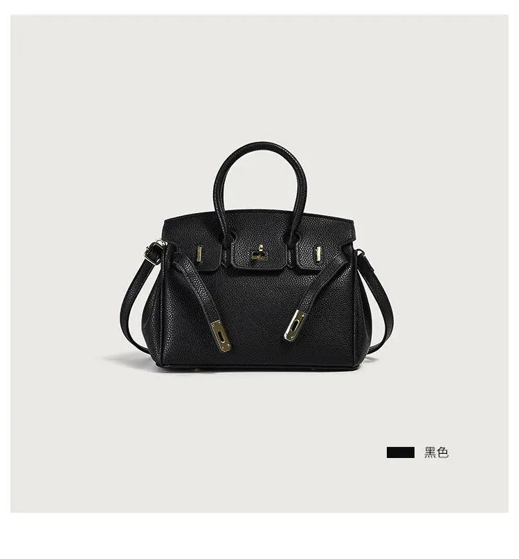 Bolsos de mano de cuero Pu para mujer, bolsos de mano veganos con asa superior, bolsos clásicos femeninos de lujo eprolo