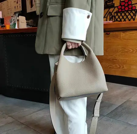 Bolso de hombro de piel de vaca de moda para mujer Skinluminova