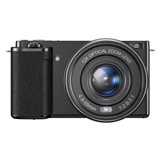 Cámara Digital 4K 64MP con Zoom 12X y Tarjeta 64GB | Ideal para Vlogs y Viajes Skinluminova