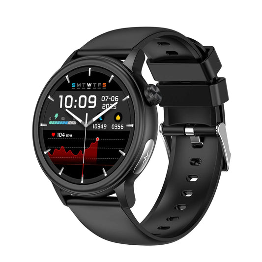 Nuevo Reloj inteligente ET470 ECG oxígeno en sangre no invasivo IMC grasa corporal ácido úrico lípidos en sangre llamada Bluetooth eprolo