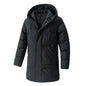 Chaqueta de algodón sencilla de invierno de talla grande para hombre, versión coreana, chaqueta de algodón cálida versátil de moda informal, de longitud media para hombre eprolo