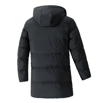 Chaqueta de algodón sencilla de invierno de talla grande para hombre, versión coreana, chaqueta de algodón cálida versátil de moda informal, de longitud media para hombre eprolo