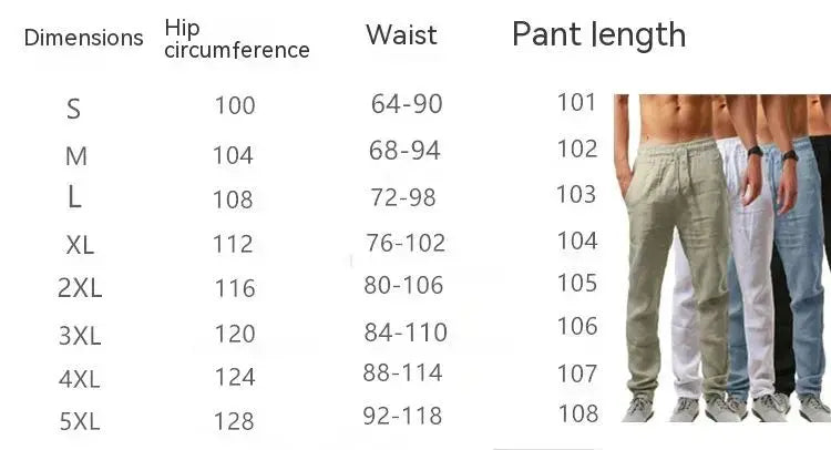 Pantalones de lino y algodón con bolsillos Skinluminova