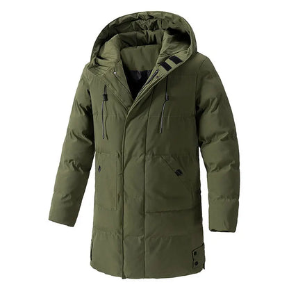Chaqueta de algodón sencilla de invierno de talla grande para hombre, versión coreana, chaqueta de algodón cálida versátil de moda informal, de longitud media para hombre eprolo