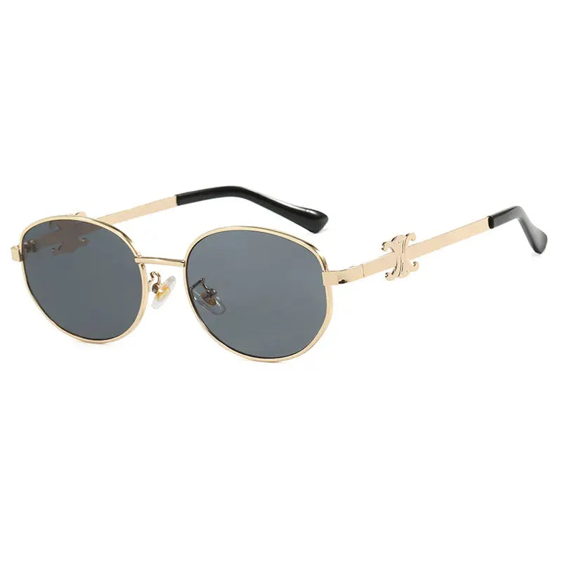 Gafas de sol ovaladas retro, nuevo protector solar personalizado de moda y gafas de sol resistentes a los rayos UV para mujer eprolo