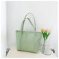 Bolso grande de verano para mujer Nueva versión coreana Bolso de hombro casual de gran capacidad Textura Bolso de mano de color sólido eprolo